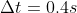 Delta t=0.4s