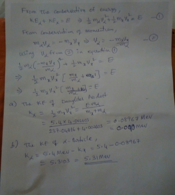 From the cendertedton of en 5. 4 x 4 :002603 s. 303 5.31 Mev -? ??