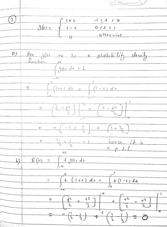 Page 2 ☺ Itt - < f a> g (A) 2 other with e a for s(t) to be a probability dencity function Igo G A alt L (t+1) + ) olt 다 ] 고