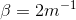 \beta=2 m^{-1}