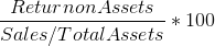 \frac{Return on Assets}{Sales/Total Assets} * 100