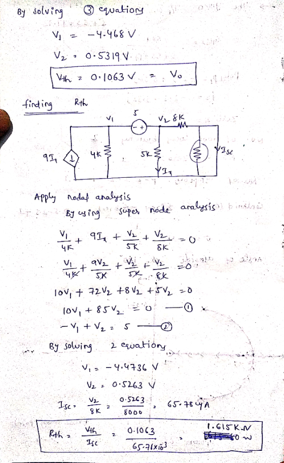 8 solvin finding Rth SL S2 Appl Roda anafsis By Sowi o.S23 80Oo 65, 구 내 A TK