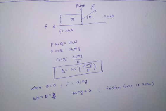 sino m frichion force is 7eno)