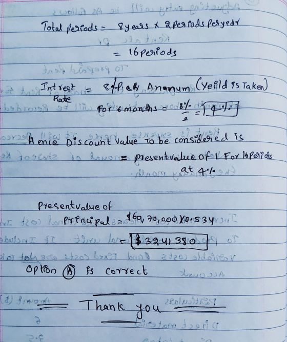 ¿wollat A ad Ilia prins prituba Total periods - 8 years x a periods peryear 16 periods Josh bisgorgot Intrest 8ff. ad Anamum
