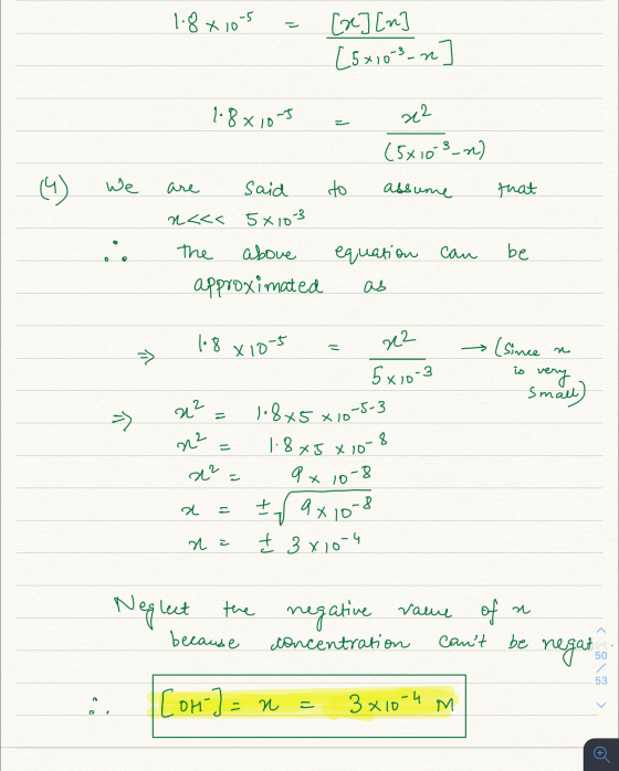 1.8 x 105 [2] [m [5x103 n 1.8x10-5 x2 (5x103_n) (4) We to assume that Said n<<< 5810-3 equation can be the above approximated