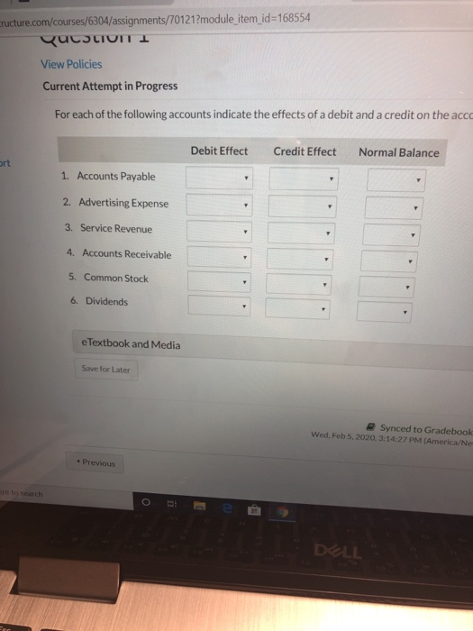 ructure.com/courses/6304/assignments/70121?module_item_id=168554 पाणा- View Policies Current Attempt in Progress For each of