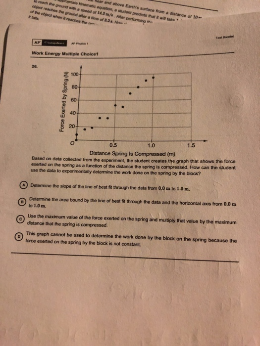 rear and above Earths surface from a distance of 10 propriate kinematic equation, a student predicts that will take bo reach