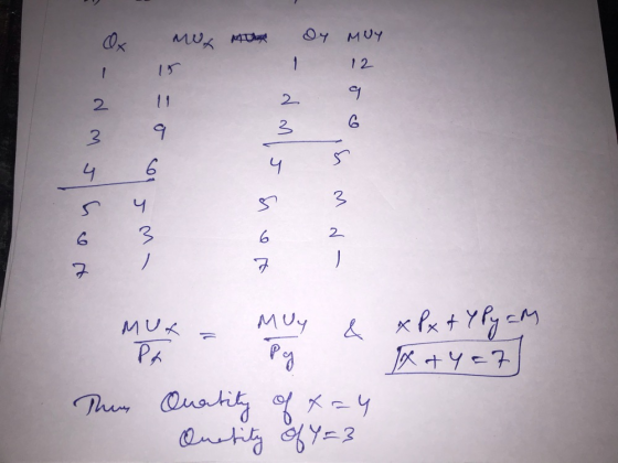 - mox no dy 8 - dm short noon nd- s u 3 / Mux - My & xPx + YPy am P Tham ty=7] - Pg Quantity of x=4 Onetity of Y=3