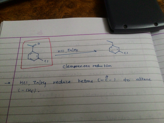 Hal Enlig clempnenten reduction Hel, Zolre reduce ketone (-c-) to alkane (-CHE).