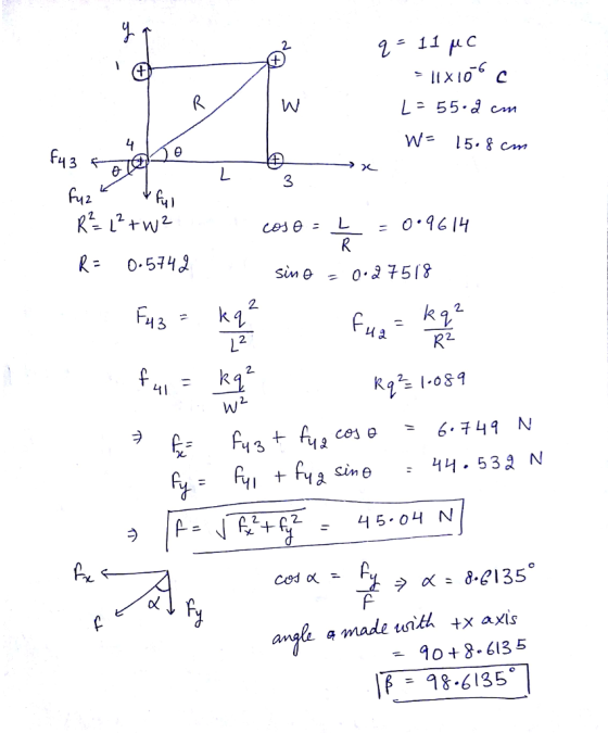 2- W= 15-8cm 3 R 0.574 Sine = 0.27518 43 2 し2 41 k12 Ka 1.089 angh a made uritl +x axis 0+8-6135 IỆ = 98.6135