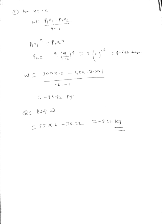 o ter no.6 and- ind im hind: und seg (2) a= ulthdia est thibe ws 300x.2 - 454.7 x 1 -6-1 =-30.32. KT Q = out w =-3-12 kg -558