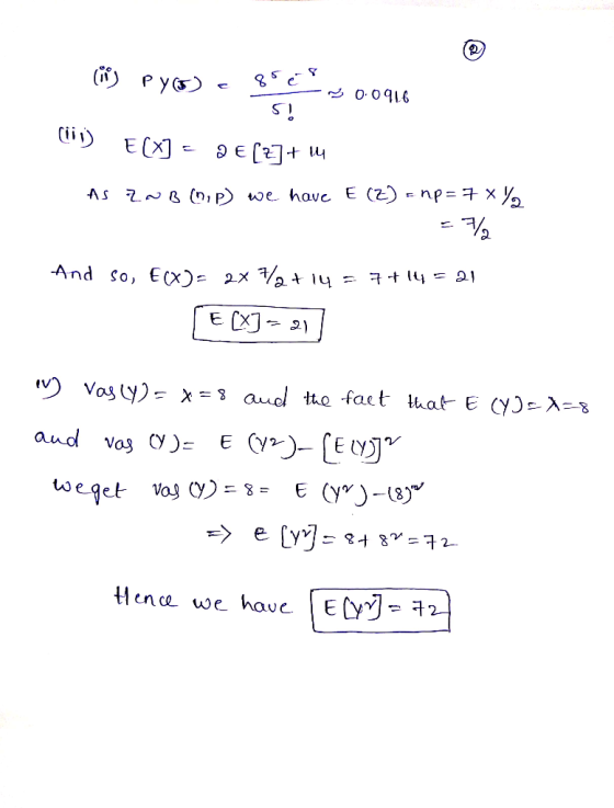 (ii) E凶.pe[1i]+山 we have E (2) Enp Hence we have E(yJ-