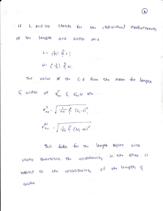 L, ond Stands for al Meusur oc th engt and idt on d 0 21 The value th d fiom the mean for u ngth This data rta· length agree