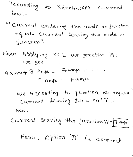 current According to Kerchhoffs aw :. Current entering the mode or junction equals current leaving the node or junction: N