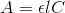 A = \epsilon l C