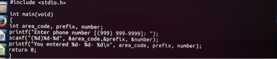 Write as a shell script # include <stdio.h> int