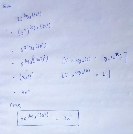 Given, 25 logg (342) (52) logg (322) (1 52 logs (342) s logs (342) ²) *)] [ : M loga (6 5 loga (6) loga (6) [ra b] (312) ? b
