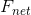 F_{net}