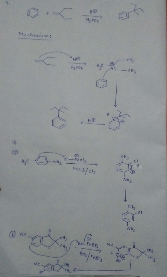 H3 P04 Mechanism: HO Hs PO4 H6 10. c H No e t No Ne e H e H Br, 2 FeBr Ne