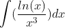 \int (\frac{ln(x)}{x^{3}})dx