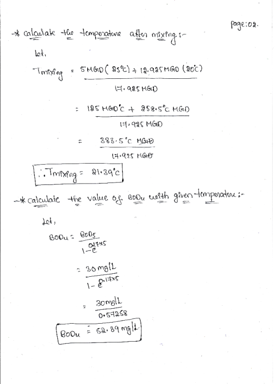 page:02 Calculak te tcmpenatune atn lot SMGD(as°c 4 18.9asmGo (aoc) Imting H.aas MGD 195 HGOc as8.s°c MGD 383 Sc MG Imtg-2