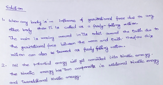 solution to when a other body The main is moving any body is in influence of gravitational force due to any then r is called
