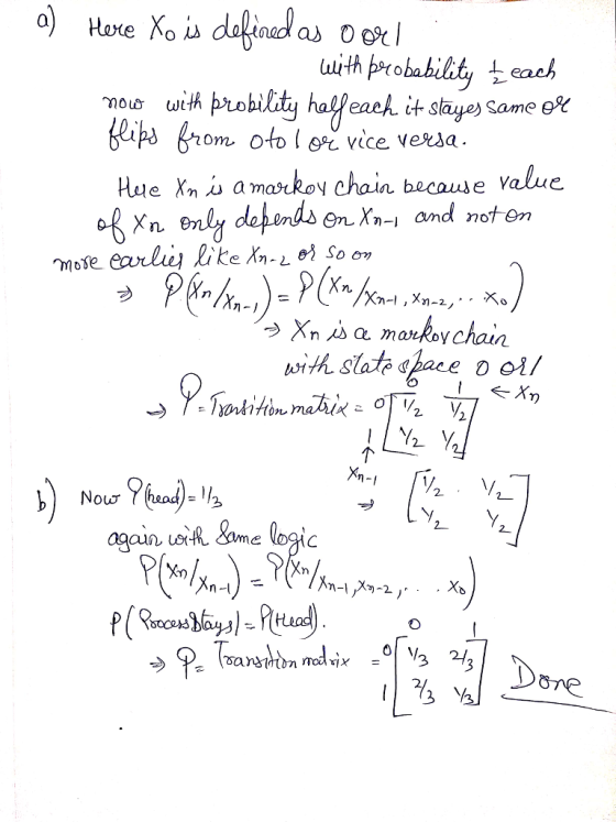 as uirth probability eah Sanne gie Hte Xn a mn bcause value OnXn- and noton 2