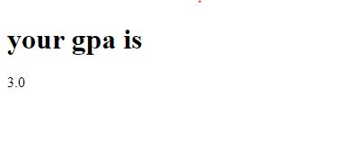 your gpa is 3.0