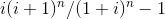 ili +1)/(1+i) - 1