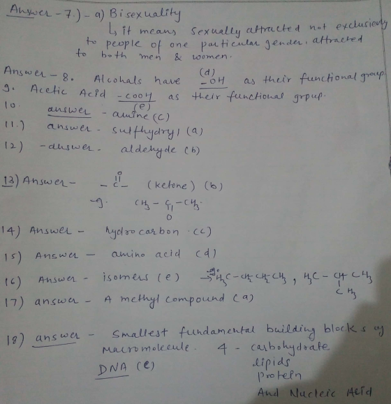 Anser-7)- a) Bi sex ality うit, me a ny Sexually etmeted not exclusievb to to bo th men of one Paticular sender & toomen 一一 8.