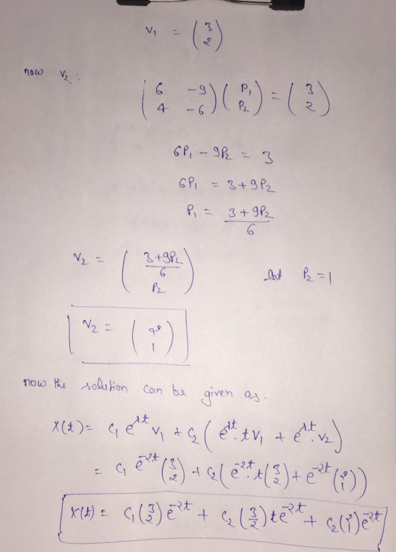 (3) now -g GP, - 9 h = 3 GP1 = 3+9 P2 P = 3 +9P2 6 V2 = 3 +9P2 let B= P2 N2 = 1) now the solution can be at tv, tev given as.