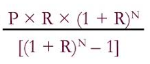 PXRX (1 + RN [(1 + R)N-1]