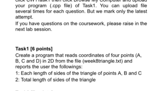 your program (.cpp file) of Task1. You can upload