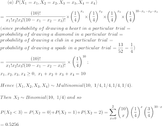 (a) P(X1 = 11, X2 = 12, X3 = 13, X4 = 14) = 21 Izlzz!(10 – 2; – 12 – 13)*(+) * (1) * (1) *( (10)! /1 1 /1\12 1131110-11-12-13