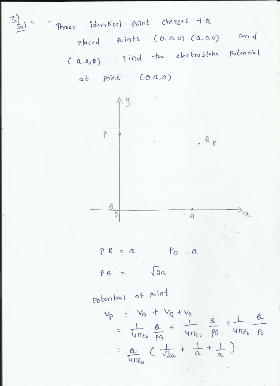 Phced Pints Co.o.o (a.o.. ad C a,a,o Find te eleetoshe Potent at Point Co, a,o) PA - Qa. Po ten bs at Point Çi Cr