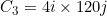 \small C_3 = 4i \times 120j