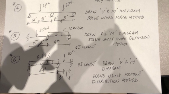 c , e SOLVE VING FORCE METHOD 25 5 SOLVE VIINE SLOPE DEPEUIDA Mirho 2. 2 30C 0.8 SOLVE USINb MOME0) DISTRIBUTIOA MTHOA
