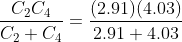 Съса с, + са (2.91)(4.03) 2.91 4.03