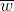 \overline{w}