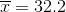 T= 32.2