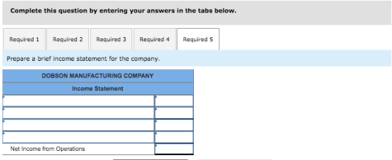 Complete this question by entering your answers in the tabs below. Required 1 Required 2 Required 3 Required 4 Required 5 Pre