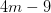 4m-9