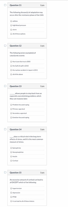 D Question 11 The following di t ation may occur after the resistance phase of the GAS Othe ON pressure Our of these D Questi