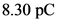 8.30 pC
