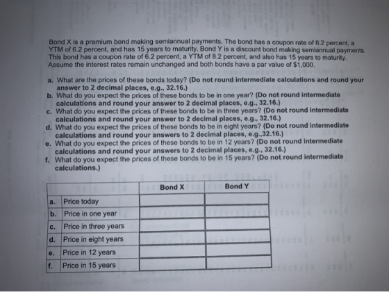 Bond X Is A Premium Bond Making Semiannual Payments The Bond Has A 
