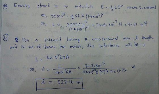 A Ening g stored in an n ducton, E 4/1rwhurel current ! 2. or, 05%103- XLX (1-6X103)- on, L 2 2xの5 103 -74-21 X10s H 7421 m