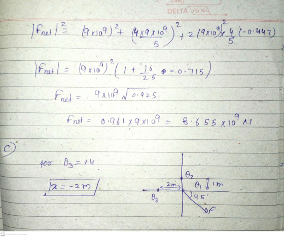 DELTA PO NON Frett 2x109) ?+ 4392109) +2(9x1024.4.2-0.447) 5. 25 Fret - (9x109) [1 + 16.0-0.715) net 9x109 0.925 fnet = 0.96