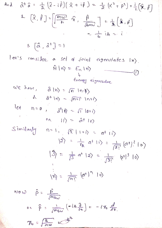 And atâ = ☆ (8-iP)(8 + ip ) = 68*+ P!) + (X, PJ & CR, PI-fpw can on J = (2,6] a Câ, at] =) lets considen a set of joint eige