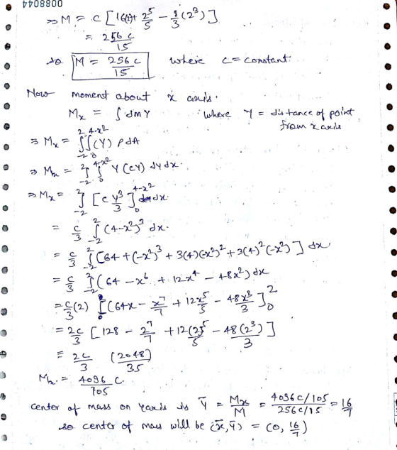 08800 F256 IS momenst about x cais where ,.t = datanc e ot po.ct CY) PdA 2- 3 3 스 3 (2。4*) 3.s oS6 c/ o Mt