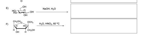 о ОН E) NaOH, H2O АллОН ОН F) СН2ОНО. ОСН3 H НО H2O, HNO3, 60 °C Н. ОН CH2OH H